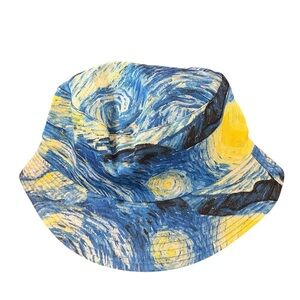 Starry Night Van Gogh Bucket
Hat Blue Yellow Art Print